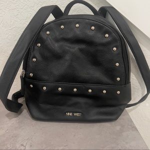 small black backpack Nine West purse handbags